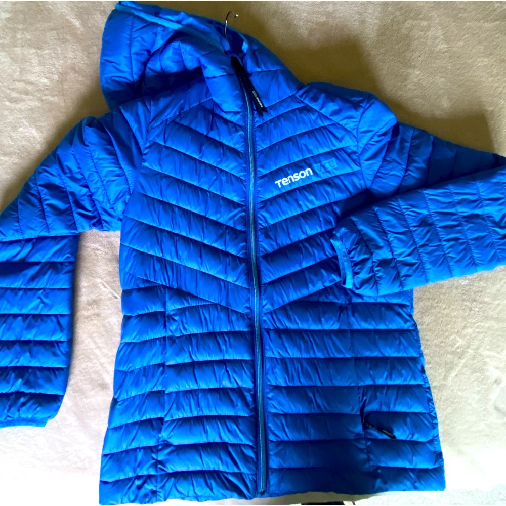 Tenson bright blue puffy lightweight jacket